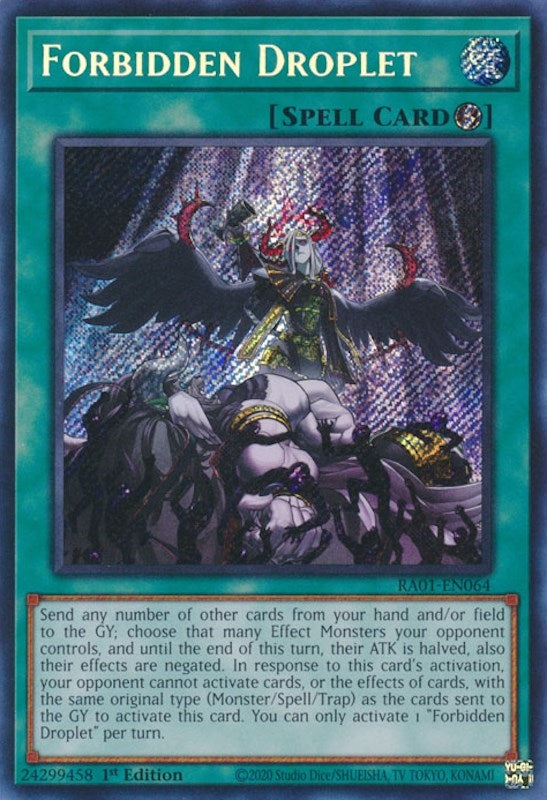 Image for Forbidden Droplet (Secret Rare) (25th Anniversary Rarity Collection) (RA01-EN064) - YuGiOh