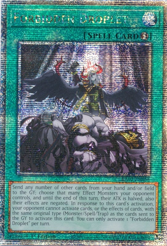 Image for Forbidden Droplet (Quarter Century Secret Rare) (25th Anniversary Rarity Collection) (RA01-EN064) - YuGiOh
