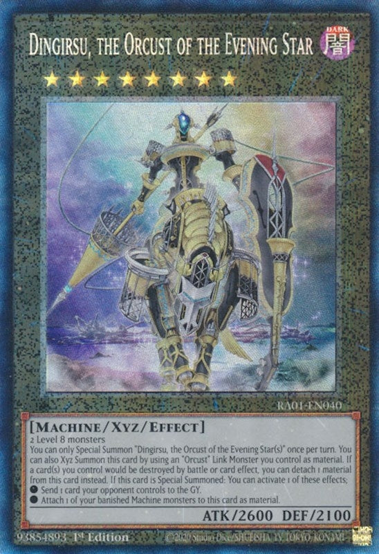 Image for Dingirsu, the Orcust of the Evening Star (PCR) (25th Anniversary Rarity Collection) (RA01-EN040) - YuGiOh