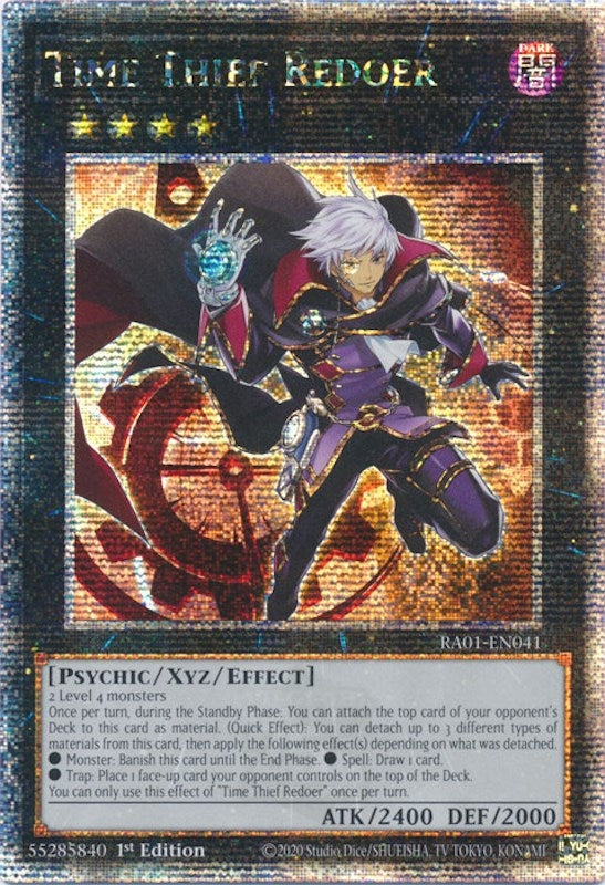 Image for Time Thief Redoer (Quarter Century Secret Rare) (25th Anniversary Rarity Collection) (RA01-EN041) - YuGiOh