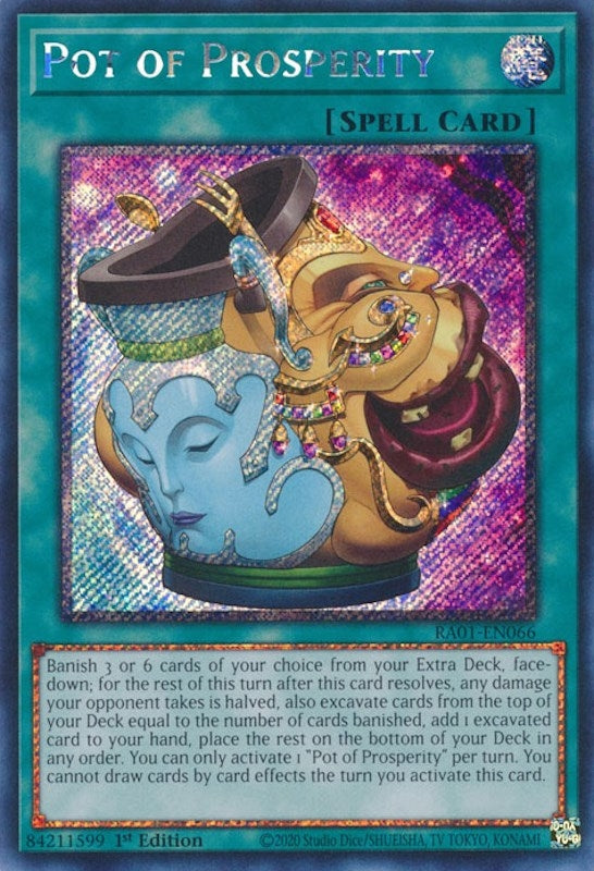 Image for Pot of Prosperity (Platinum Secret Rare) (25th Anniversary Rarity Collection) (RA01-EN066) - YuGiOh