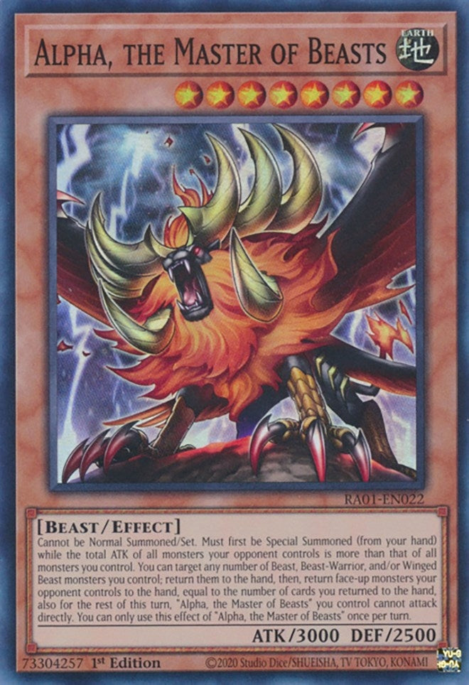 Image for Alpha, the Master of Beasts (25th Anniversary Rarity Collection) (RA01-EN022) - YuGiOh