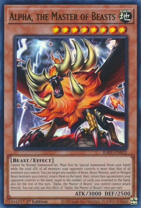 Image for Alpha, the Master of Beasts (UR) (25th Anniversary Rarity Collection) (RA01-EN022) - YuGiOh