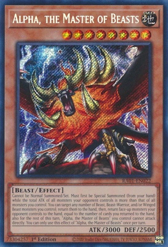 Image for Alpha, the Master of Beasts (Secret Rare) (25th Anniversary Rarity Collection) (RA01-EN022) - YuGiOh