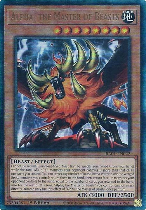 Image for Alpha, the Master of Beasts (PUR) (25th Anniversary Rarity Collection) (RA01-EN022) - YuGiOh