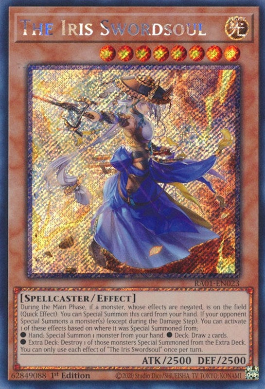 Image for The Iris Swordsoul (Platinum Secret Rare) (25th Anniversary Rarity Collection) (RA01-EN023) - YuGiOh