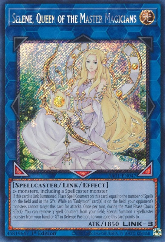 Image for Selene, Queen of the Master Magicians (Platinum Secret Rare) (25th Anniversary Rarity Collection) (RA01-EN047) - YuGiOh