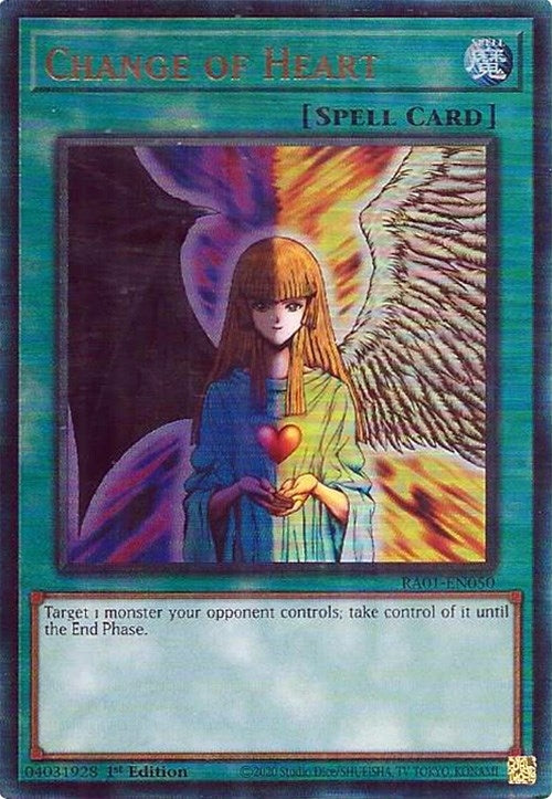 Image for Change of Heart (PUR) (25th Anniversary Rarity Collection) (RA01-EN050) - YuGiOh