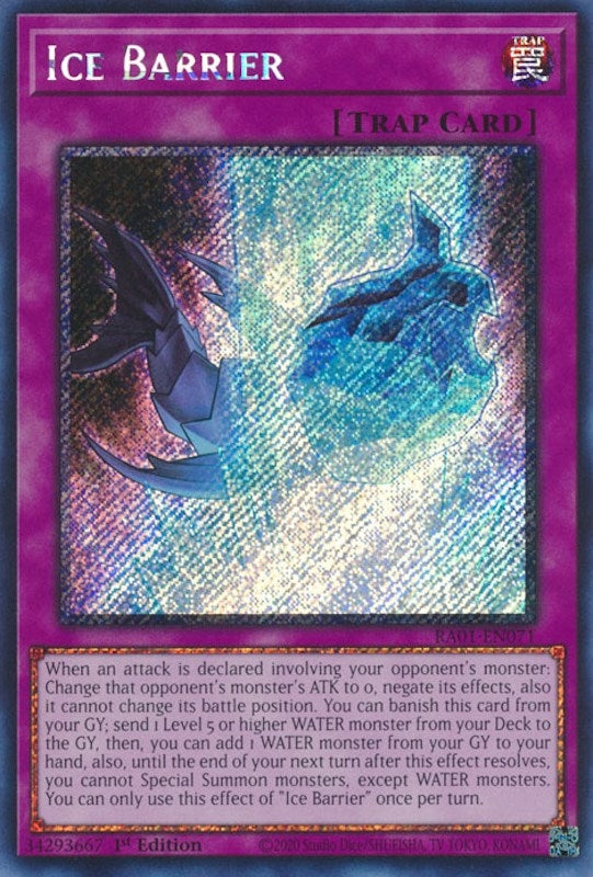 Image for Ice Barrier (Platinum Secret Rare) (25th Anniversary Rarity Collection) (RA01-EN071) - YuGiOh