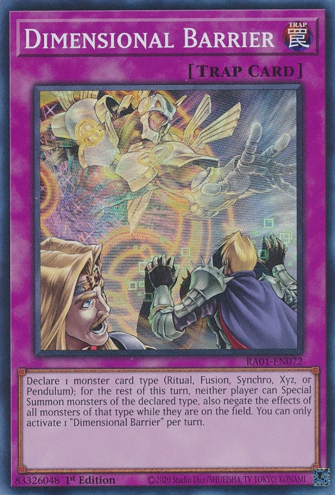 Image for Dimensional Barrier (25th Anniversary Rarity Collection) (RA01-EN072) - YuGiOh