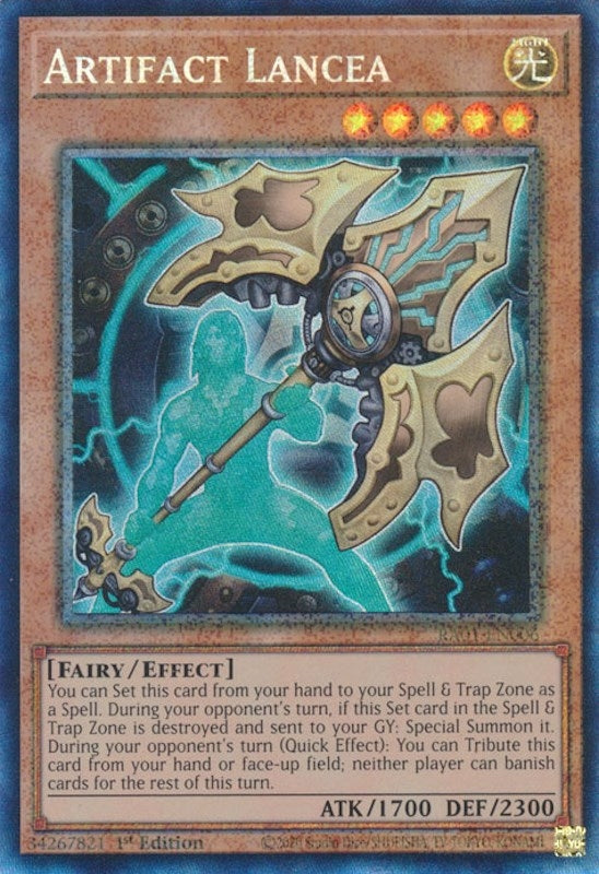 Image for Artifact Lancea (PCR) (25th Anniversary Rarity Collection) (RA01-EN006) - YuGiOh