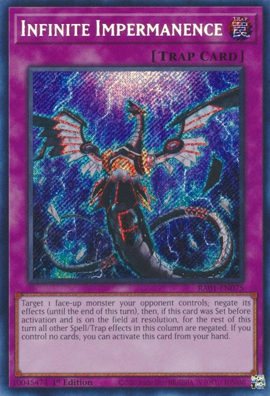Image for Infinite Impermanence (Secret Rare) (25th Anniversary Rarity Collection) (RA01-EN075) - YuGiOh