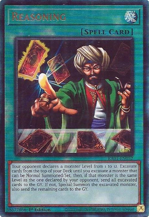 Image for Reasoning (PUR) (25th Anniversary Rarity Collection) (RA01-EN052) - YuGiOh