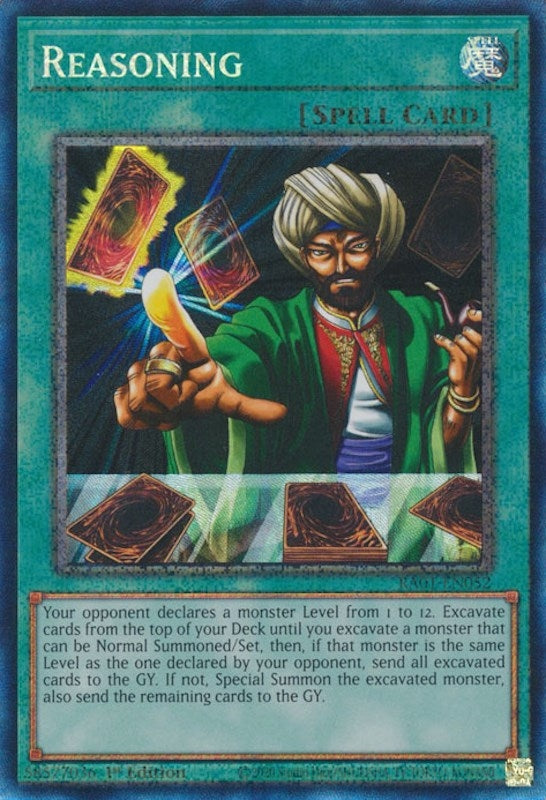 Image for Reasoning (PCR) (25th Anniversary Rarity Collection) (RA01-EN052) - YuGiOh