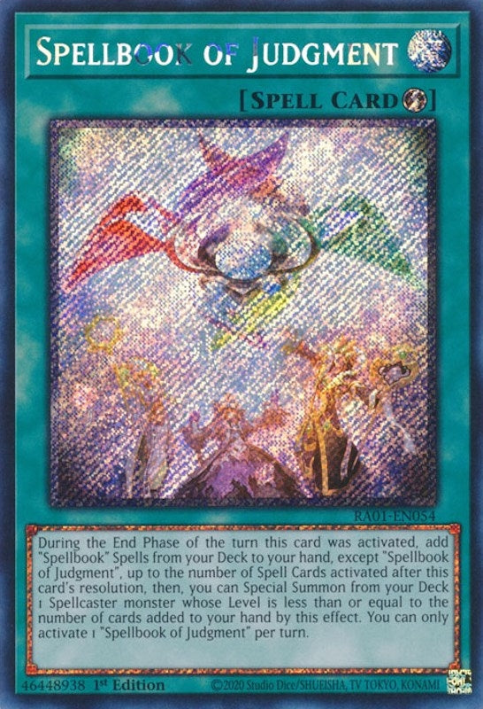 Image for Spellbook of Judgment (Platinum Secret Rare) (25th Anniversary Rarity Collection) (RA01-EN054) - YuGiOh