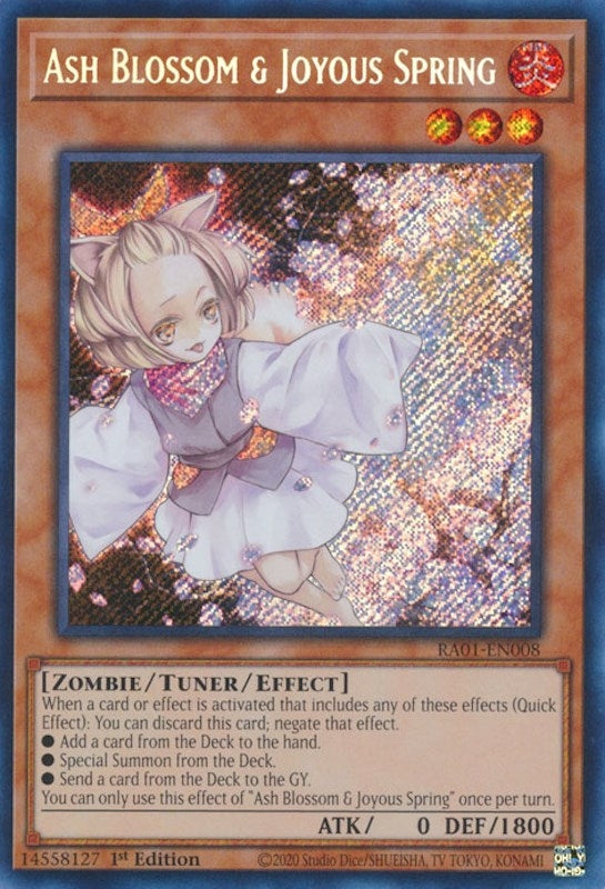 Image for Ash Blossom & Joyous Spring (Secret Rare) (25th Anniversary Rarity Collection) (RA01-EN008) - YuGiOh