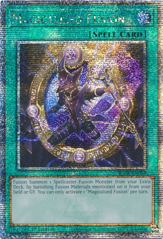 Image for Magicalized Fusion (Quarter Century Secret Rare) (25th Anniversary Rarity Collection) (RA01-EN058) - YuGiOh