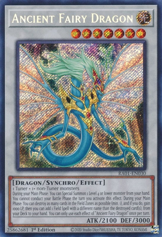 Image for Ancient Fairy Dragon (Secret Rare) (25th Anniversary Rarity Collection) (RA01-EN030) - YuGiOh