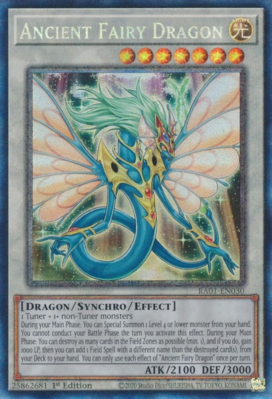 Image for Ancient Fairy Dragon (PCR) (25th Anniversary Rarity Collection) (RA01-EN030) - YuGiOh