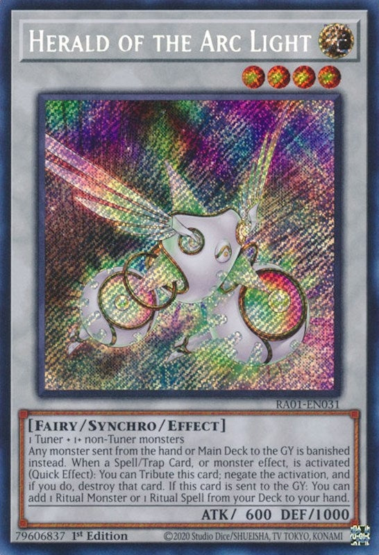 Image for Herald of the Arc Light (Secret Rare) (25th Anniversary Rarity Collection) (RA01-EN031) - YuGiOh