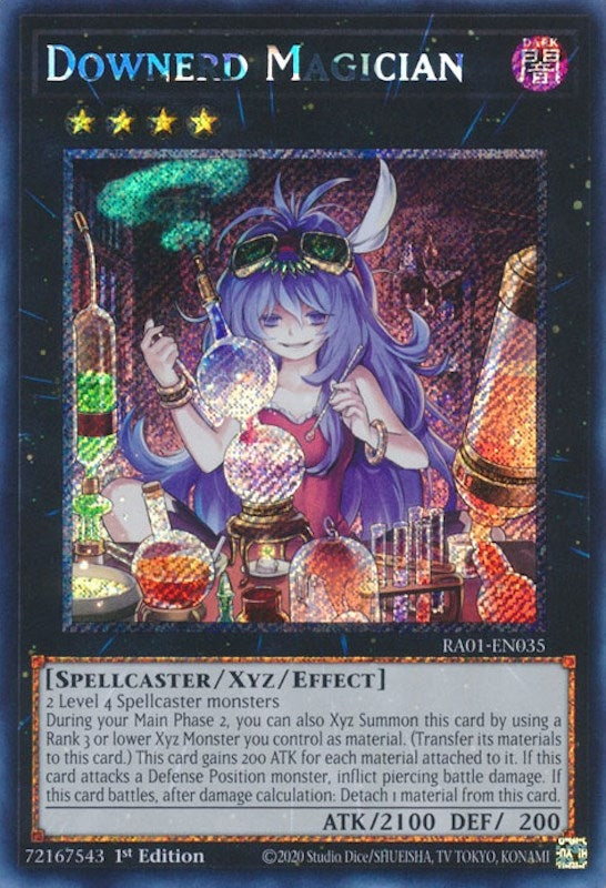 Image for Downerd Magician (Platinum Secret Rare) (25th Anniversary Rarity Collection) (RA01-EN035) - YuGiOh
