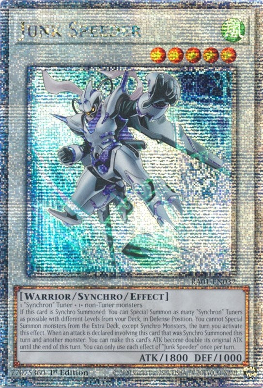 Image for Junk Speeder (Quarter Century Secret Rare) (25th Anniversary Rarity Collection) (RA01-EN032) - YuGiOh