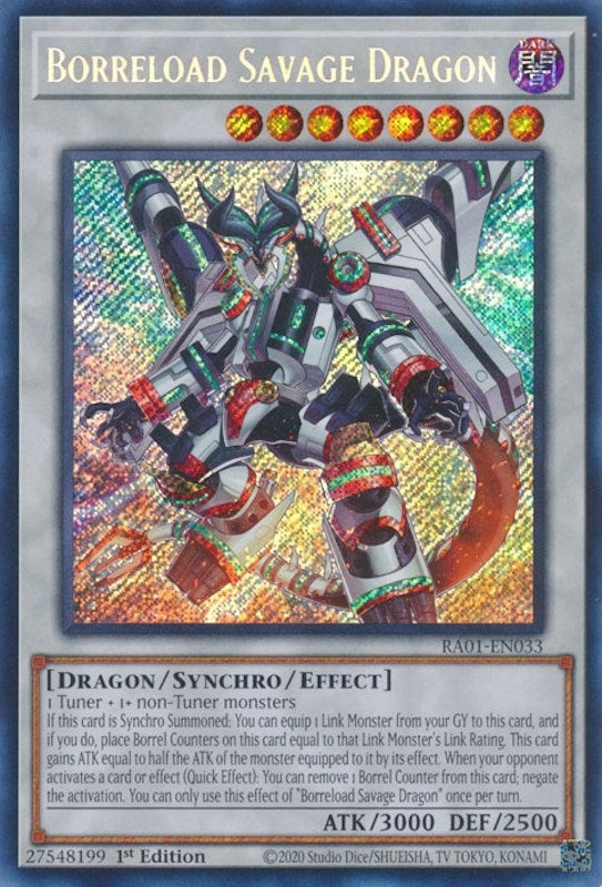 Image for Borreload Savage Dragon (Secret Rare) (25th Anniversary Rarity Collection) (RA01-EN033) - YuGiOh