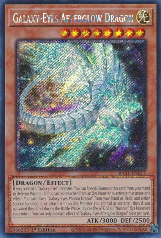 Image for Galaxy-Eyes Afterglow Dragon (Platinum Secret Rare) (25th Anniversary Rarity Collection) (RA01-EN017) - YuGiOh