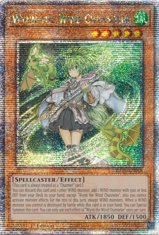 Image for Wynn the Wind Channeler (Quarter Century Secret Rare) (25th Anniversary Rarity Collection) (RA01-EN018) - YuGiOh