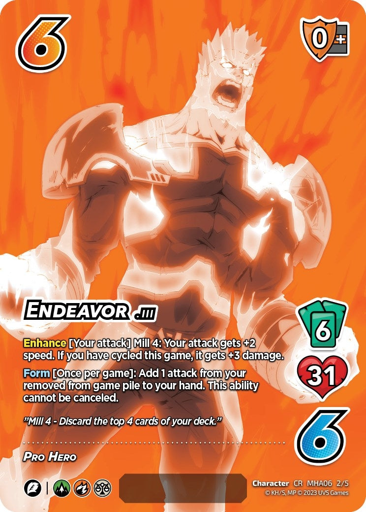 Image for Endeavor (Serial Numbered) (UniVersus: My Hero Academia: Jet Burn) (2/5) - UniVersus