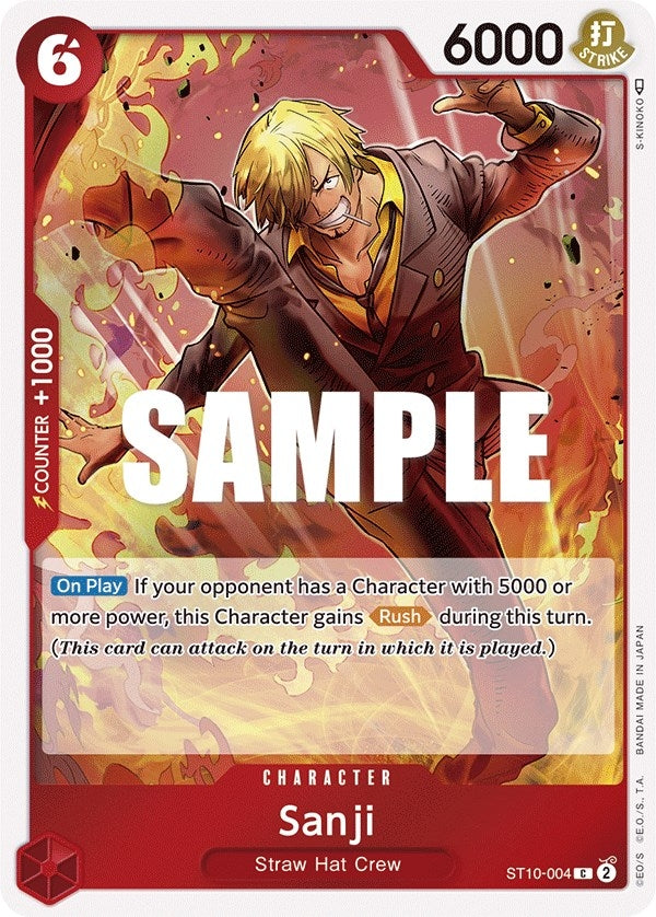 Image for Sanji (Ultra Deck: The Three Captains) (ST10-004) - One Piece Card Game