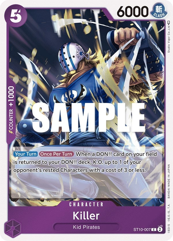 Image for Killer (Ultra Deck: The Three Captains) (ST10-007) - One Piece Card Game