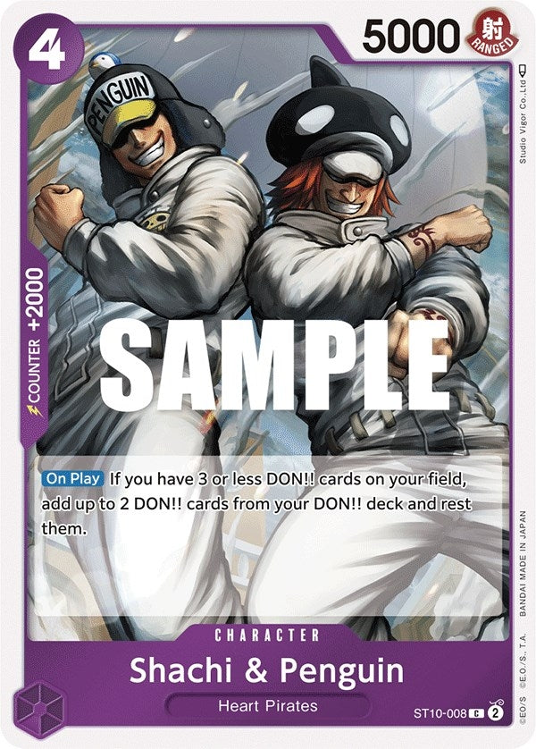 Image for Shachi & Penguin (Ultra Deck: The Three Captains) (ST10-008) - One Piece Card Game