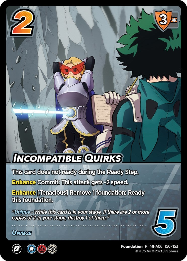 Image for Incompatible Quirks (UniVersus: My Hero Academia: Jet Burn) (150/153) - UniVersus