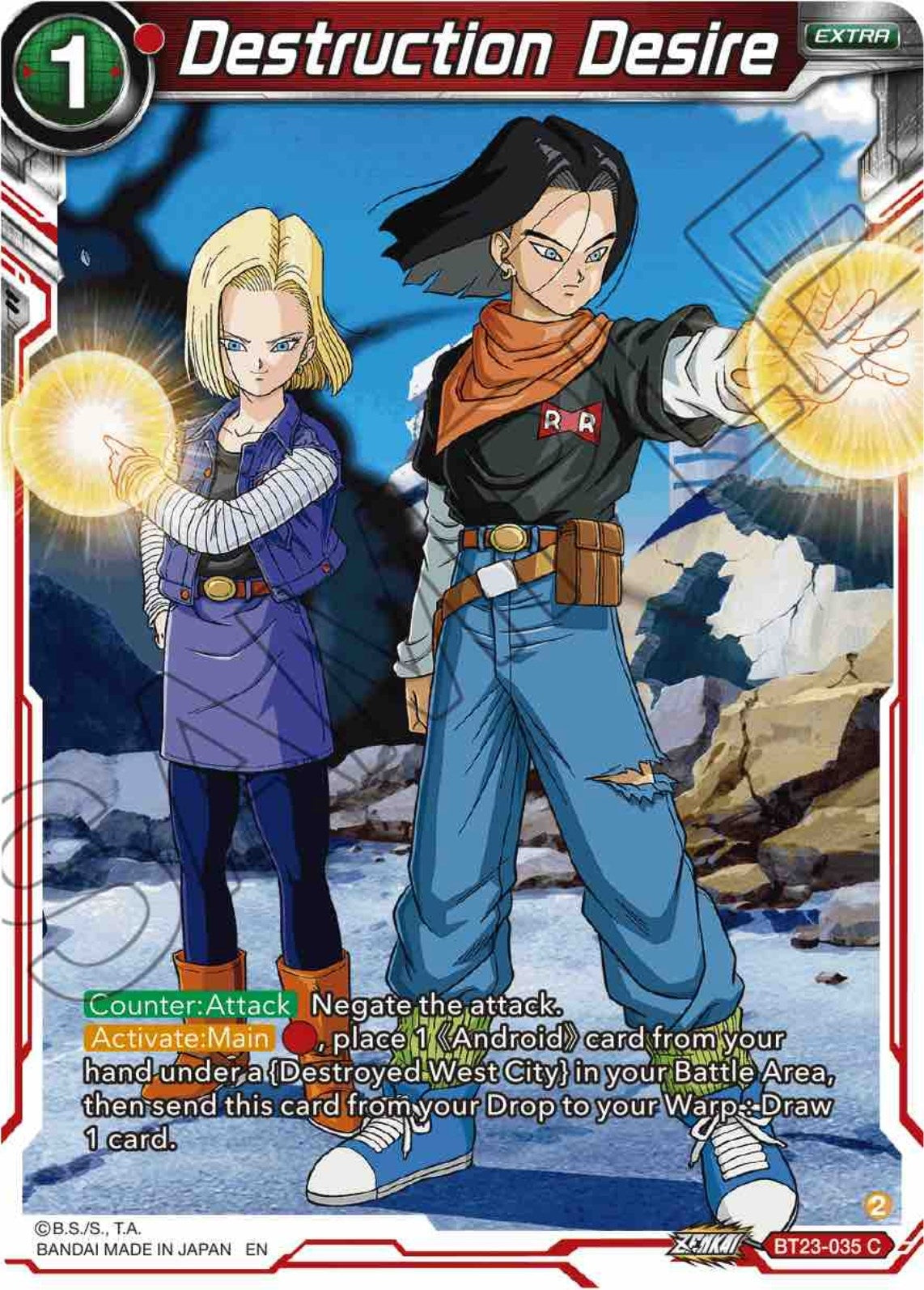 Image for Destruction Desire (Perfect Combination) (BT23-035) - Dragon Ball Super: Masters
