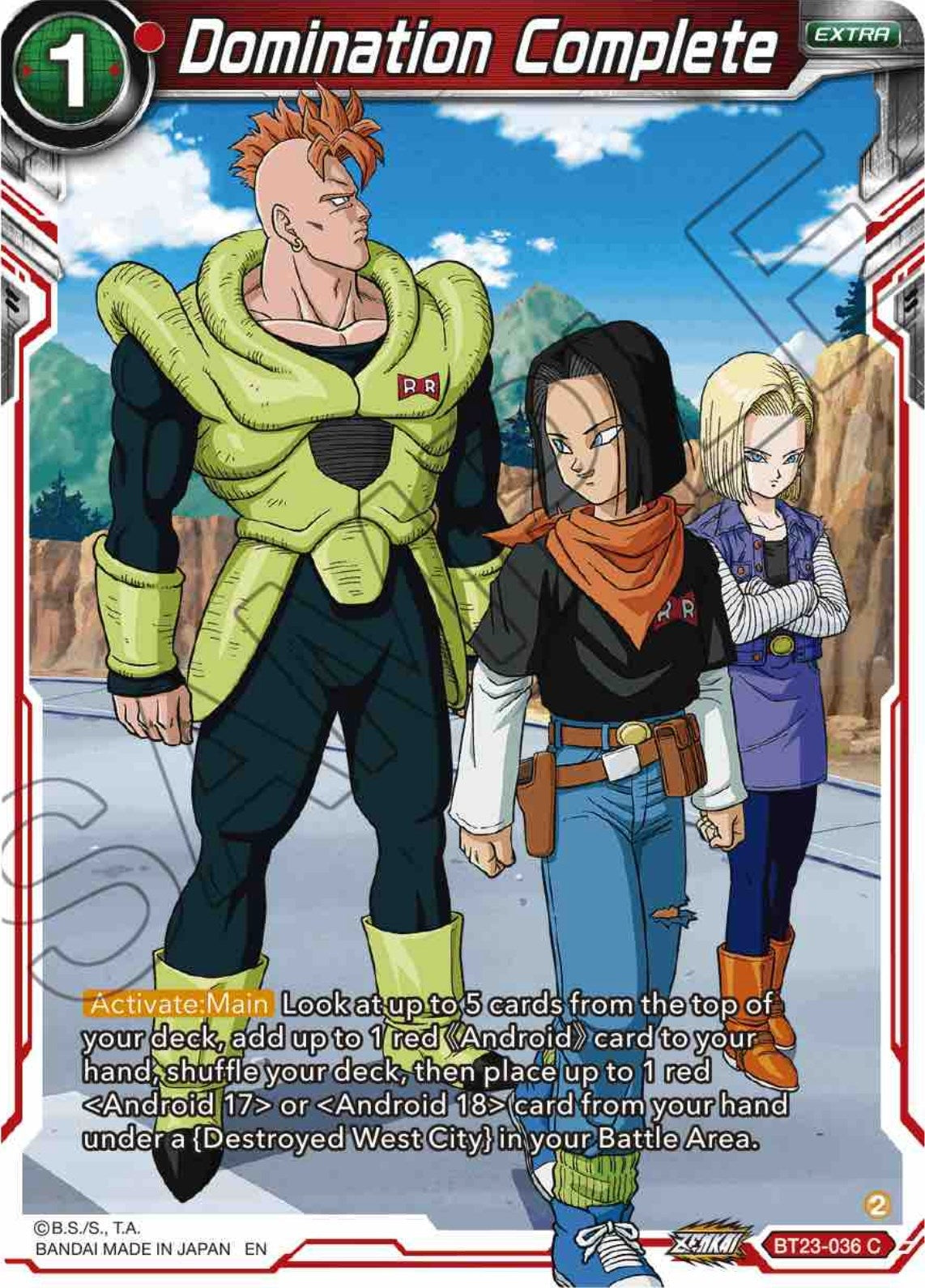 Image for Domination Complete (Perfect Combination) (BT23-036) - Dragon Ball Super: Masters