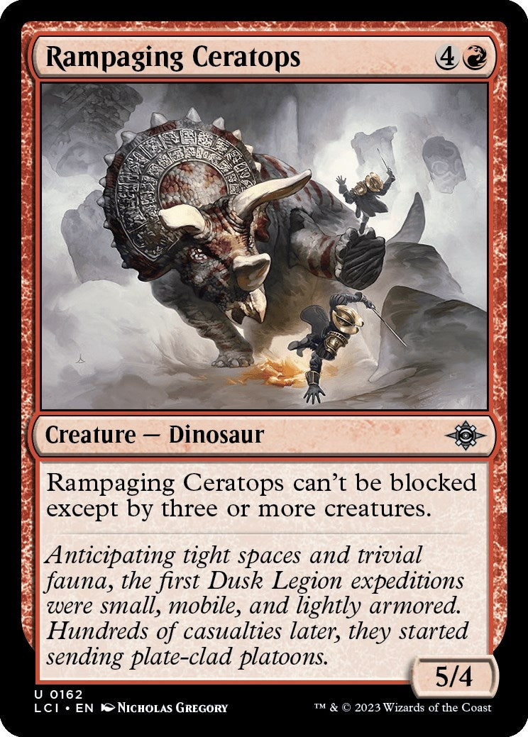 Image for Rampaging Ceratops (The Lost Caverns of Ixalan) (162) - Magic: The Gathering