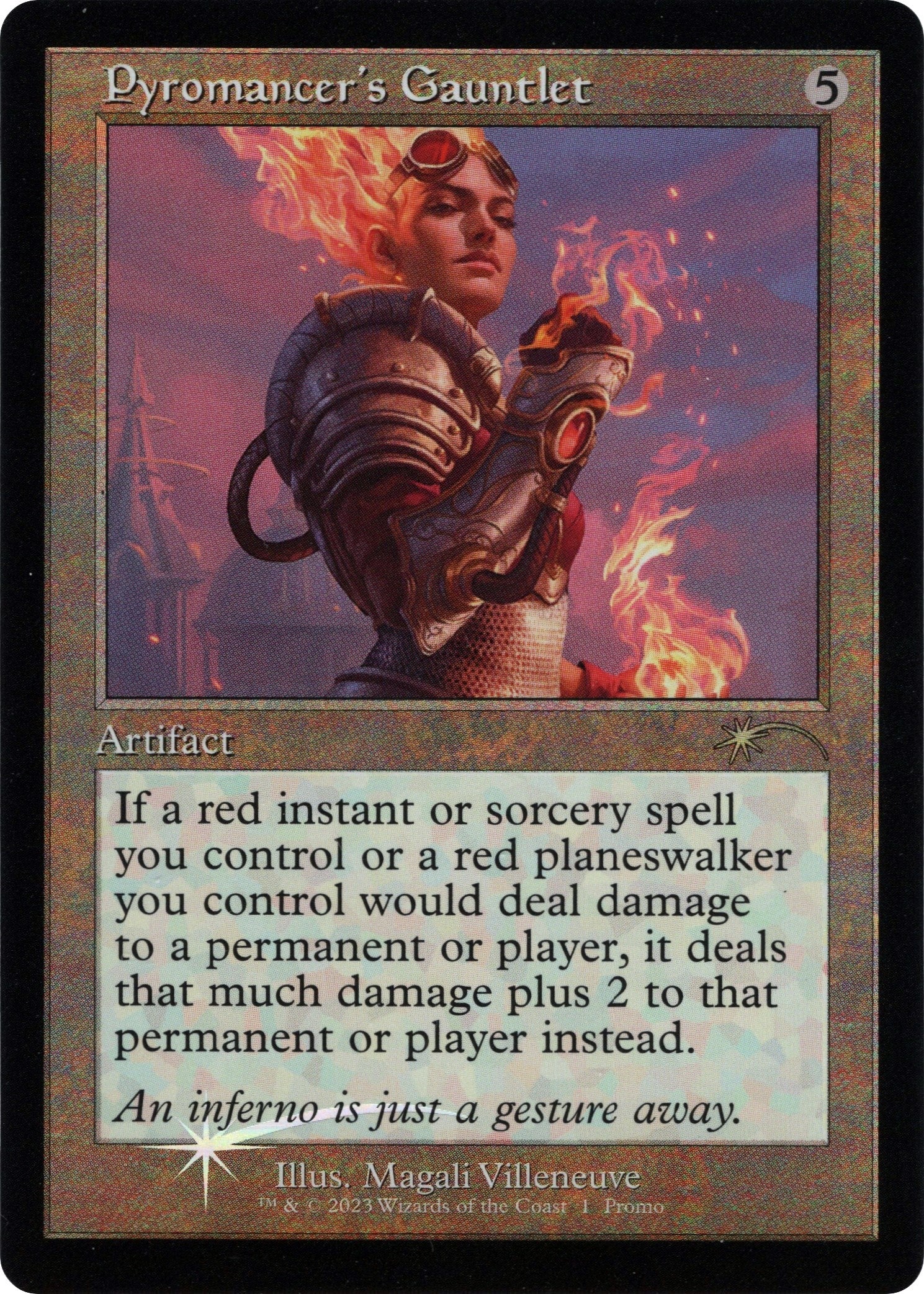 Image for Pyromancer's Gauntlet (Retro Frame) (Media Promos) (1) - Magic: The Gathering