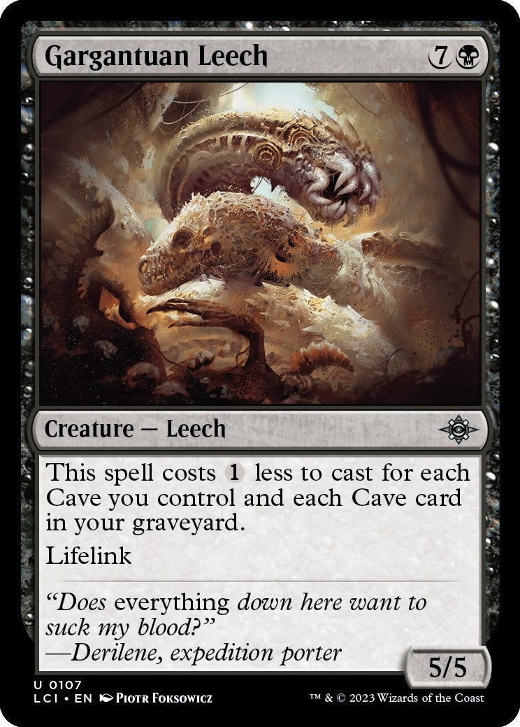 Image for Gargantuan Leech (The Lost Caverns of Ixalan) (107) - Magic: The Gathering