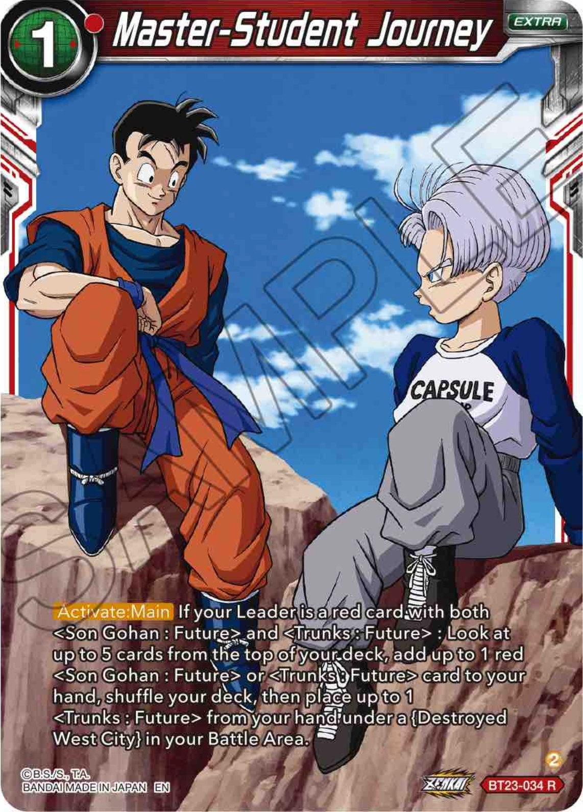 Image for Master-Student Journey (Perfect Combination) (BT23-034) - Dragon Ball Super: Masters