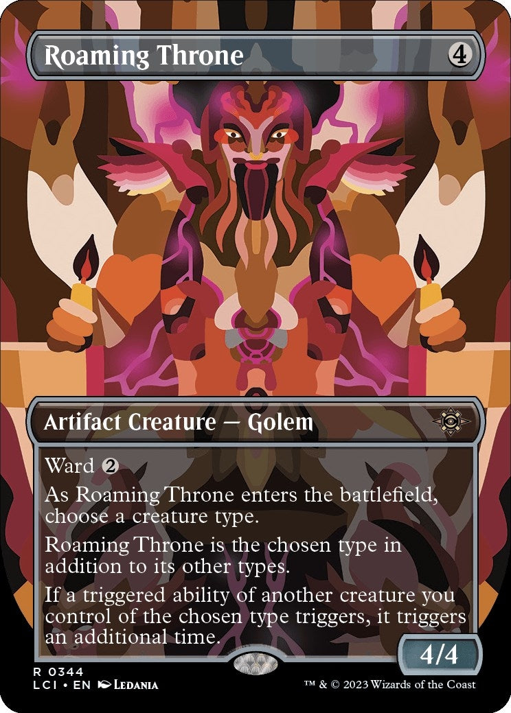 Image for Roaming Throne (Borderless) (The Lost Caverns of Ixalan) (344) - Magic: The Gathering