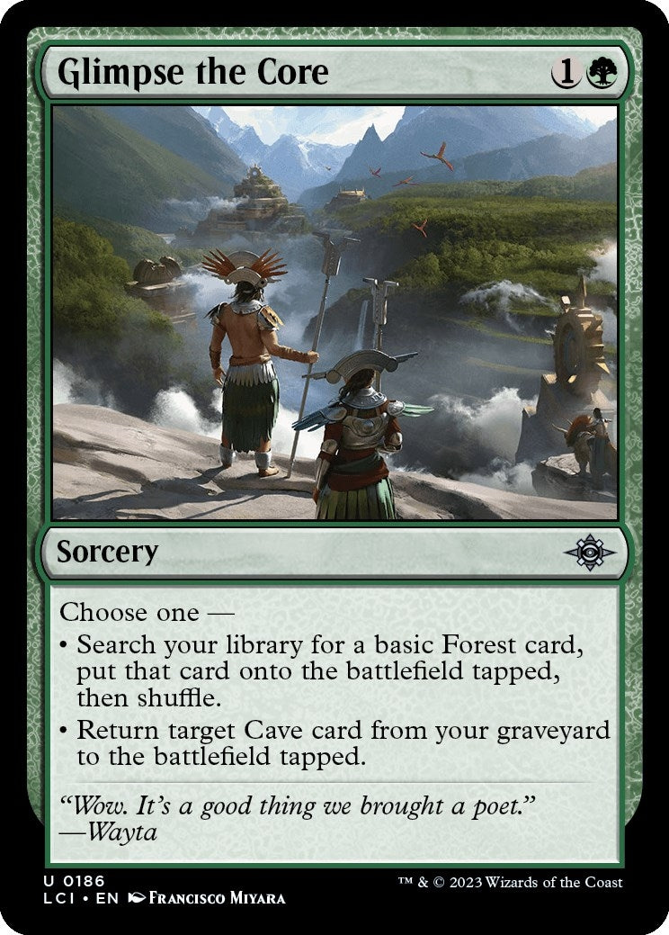 Image for Glimpse the Core (The Lost Caverns of Ixalan) (186) - Magic: The Gathering