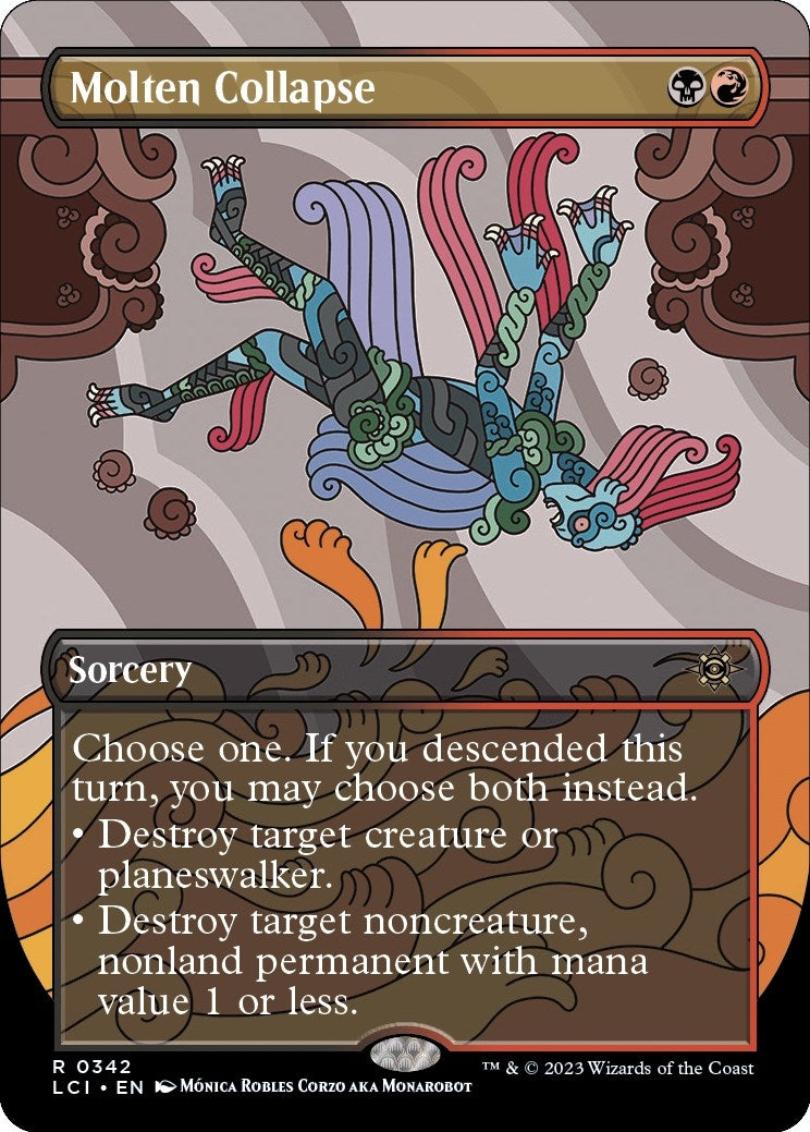 Image for Molten Collapse (Borderless) (The Lost Caverns of Ixalan) (342) - Magic: The Gathering