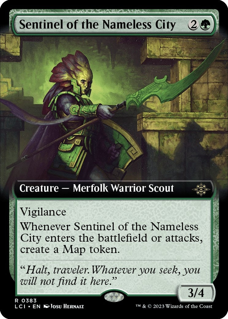 Image for Sentinel of the Nameless City (Extended Art) (The Lost Caverns of Ixalan) (383) - Magic: The Gathering