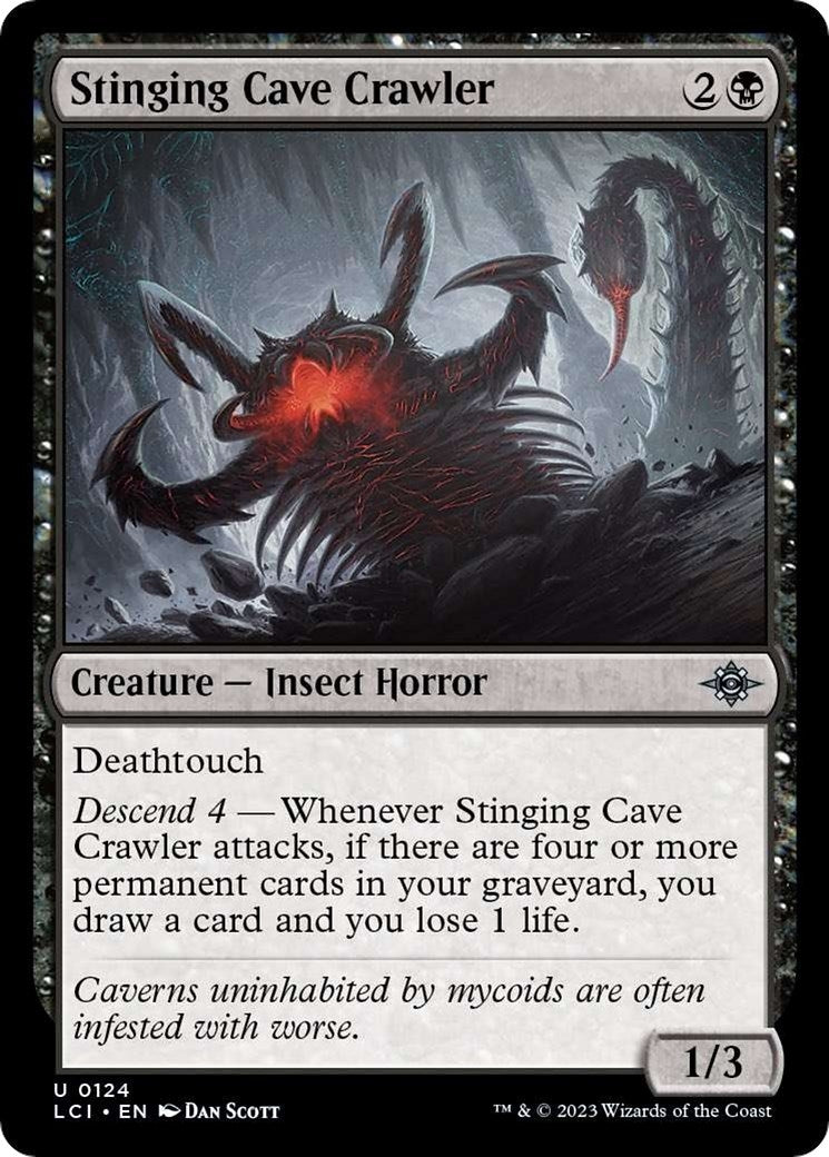 Image for Stinging Cave Crawler (The Lost Caverns of Ixalan) (124) - Magic: The Gathering