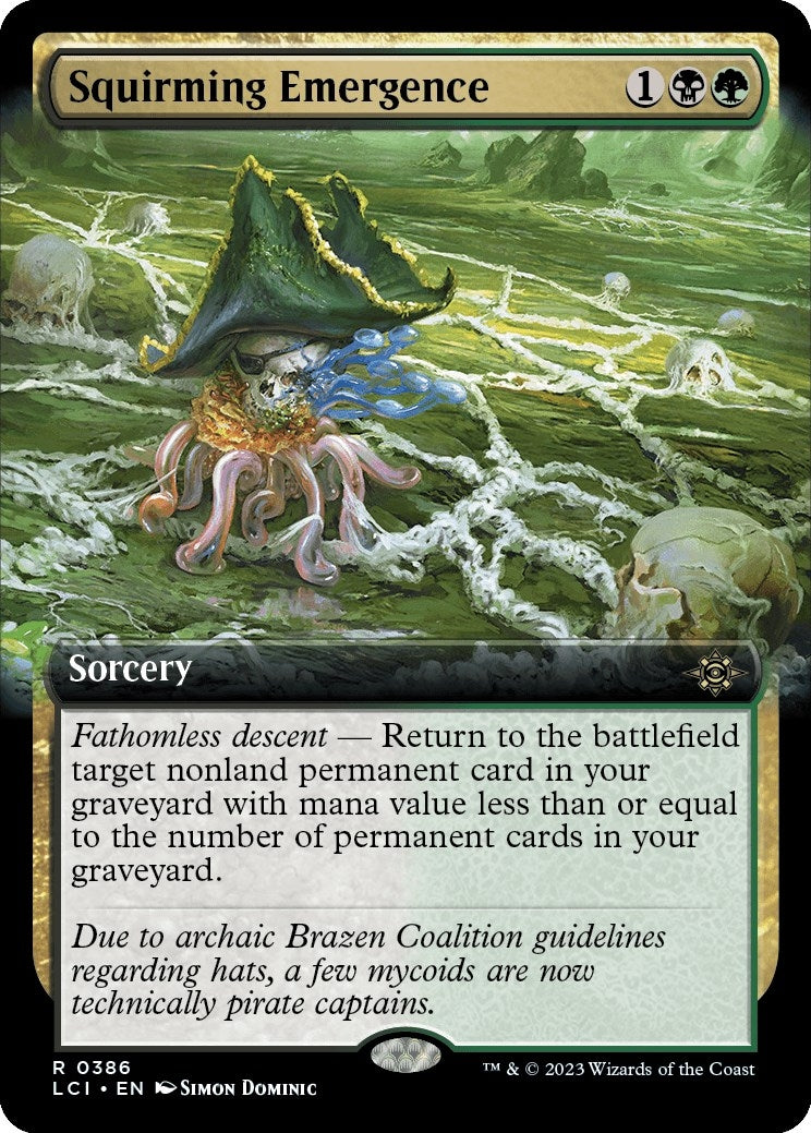 Image for Squirming Emergence (Extended Art) (The Lost Caverns of Ixalan) (386) - Magic: The Gathering