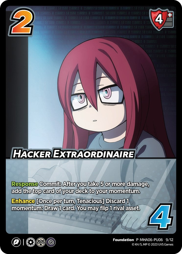Image for Hacker Extraordinaire (Plus Ultra Pack 6) (UniVersus: My Hero Academia Promo Cards) (MHA06-PU06 9/12) - UniVersus