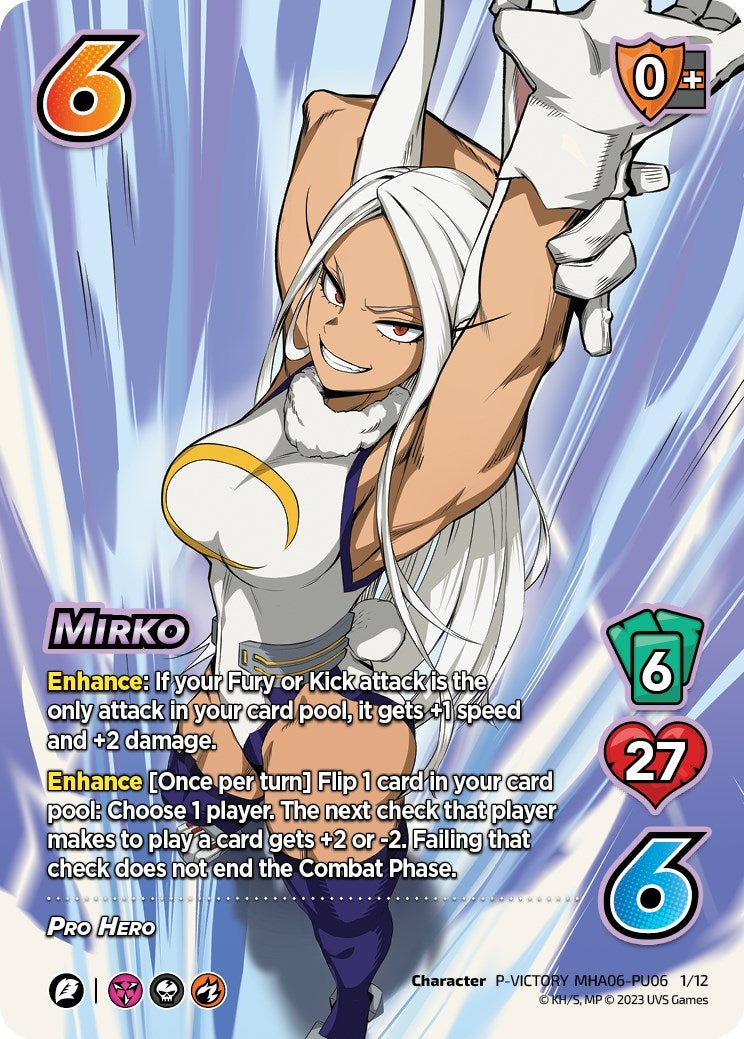 Image for Mirko (Plus Ultra Pack 6 Victory) (UniVersus: My Hero Academia Promo Cards) (P-VICTORY MHA06-PU06 1/12) - UniVersus