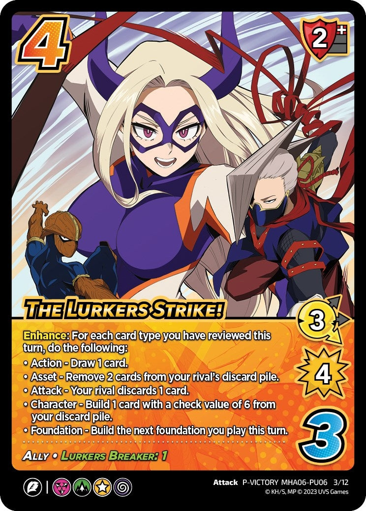Image for The Lurkers Strike! (Plus Ultra Pack 6 Victory) (UniVersus: My Hero Academia Promo Cards) (P-VICTORY MHA06-PU06 3/12) - UniVersus