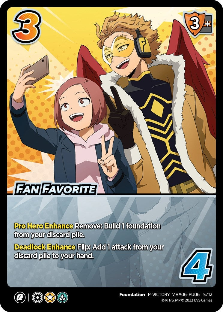 Image for Fan Favorite (Plus Ultra Pack 6 Victory) (UniVersus: My Hero Academia Promo Cards) (P-VICTORY MHA06-PU06 5/12) - UniVersus